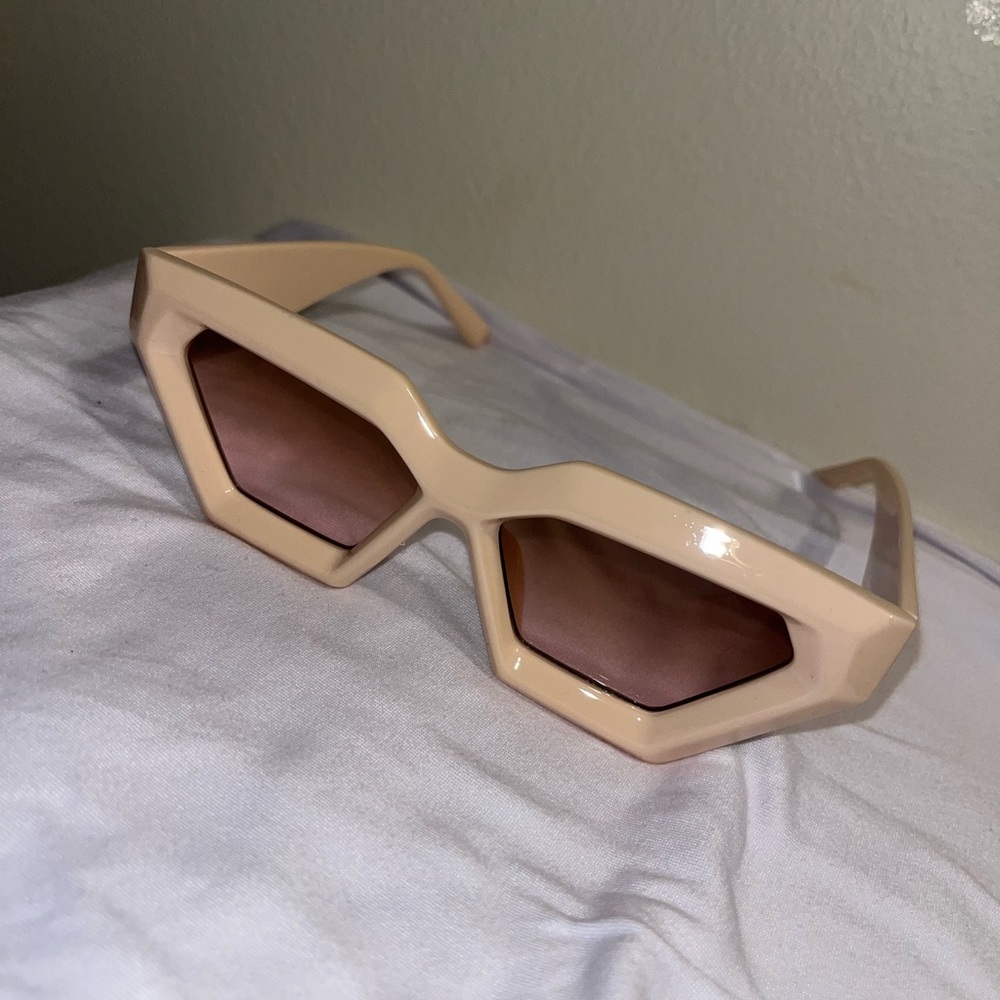 Retro Tan Colored Sunglasses
